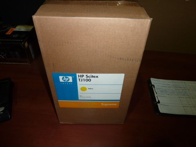 HP SCITEX TJ100 TJ 100 YELLOW CN982A INK 10 LITERS NEW