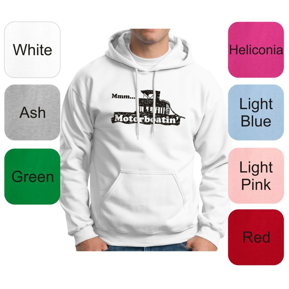   Hoodie Sweatshirt Little Pontoon Big Boating Town Country Fun MM 01