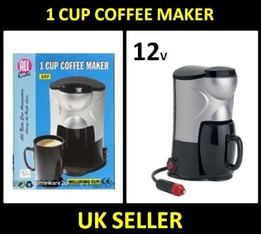 CUP COFFEE MAKER 12V ALL RIDE TRUCK LORRY VAN CAR MACHINE EASY USE