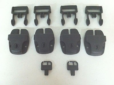 Hot Tub Spa Cover Locks with Key Pinch Release set of 4