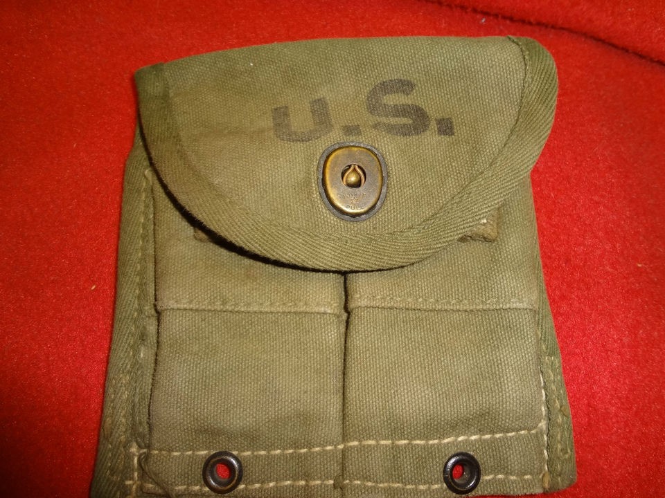 Original USGI M1 Carbine Magazine Pouch  Dated 1945 byRedwine and 