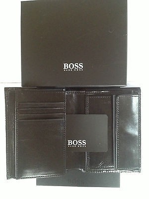 HUGO BOSS DESIGNER WALLET  Pisa  TRI FOLD WITH COIN POUCH BNIB