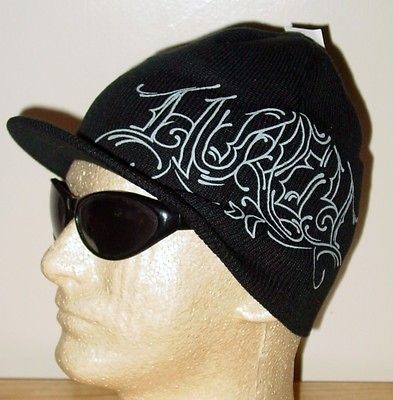 NWT Authenitc Hurley Beanie Skully Hat MIDNIGHT BLACK Skate DC Shoes 