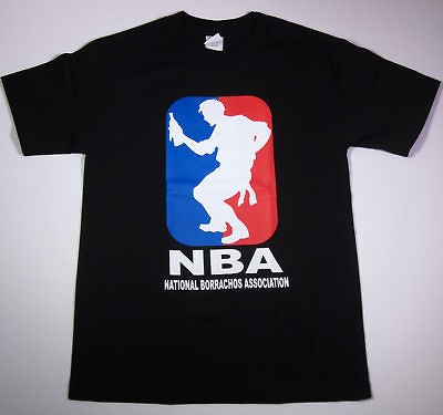 NBA Borrachos T shirt New Funny Adult Humor Tee SzL