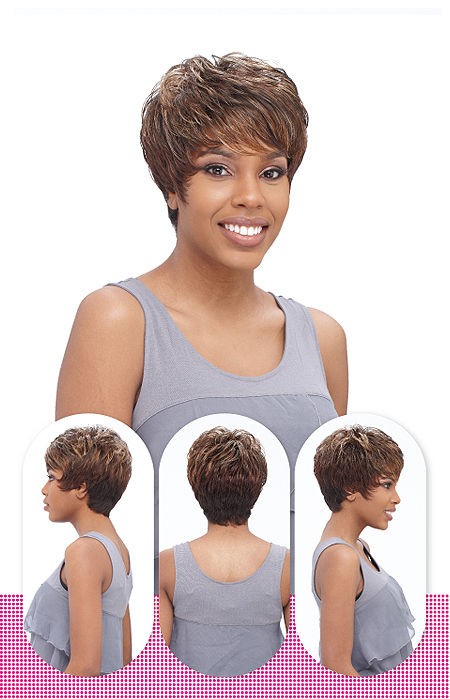 HOOPY BY VANESSA SYNTHETIC WIG SHORT WAVY STYLE