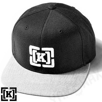 krew brackets snapback starter cap in black 