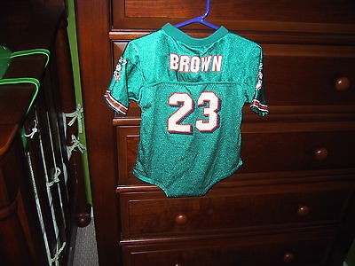 MIAMI DOLPHINS Jersey BROWN 24M Infant Baby Toddler NFL Reebok Brand