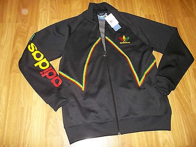   Originals RASTA Windbreaker Hooded Track Jacket Jamaica Coat Sz L