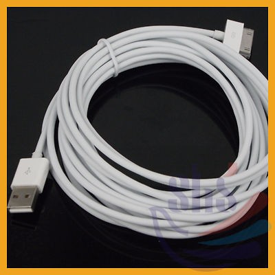   Long USB Data Sync Charge Cable for iPod Touch iPhone 4 4G 4S 3GS