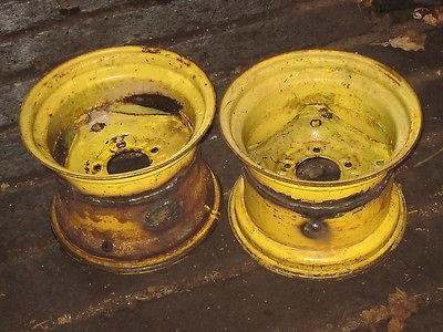 JOHN DEERE WIDENED REAR WHEELS / RIMS 12 X 9 for 26x12x12 TIRES