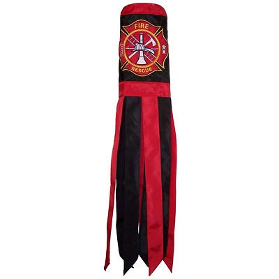   Windsock Firefighter Department Wind Sock 6x40 Outdoor Decoration