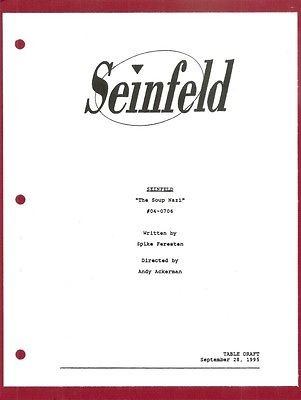 Seinfeld script in Television Memorabilia