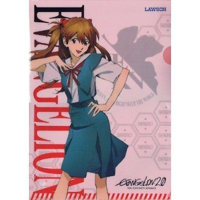 Neon Genesis Evangelion Lawson Campaign A4 Clear File ASUKA Uniform 