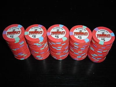 100 $ 5 terrible s casino paulson poker chips time