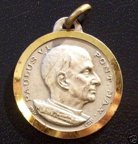 ITALY VINTAGE POPE MEDAL 1975 PAULUS VI PONT. MAX.