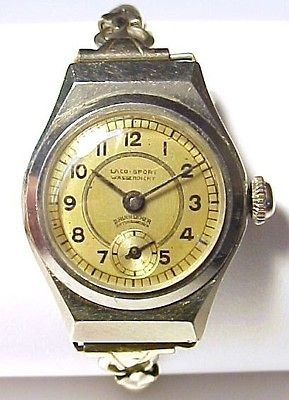 laco sport vintage women s german wristwatch 23mm as is