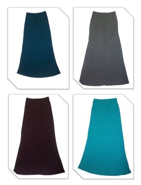 This Weekend Only $5.95 A & Y Apparel Womens Rayon Slub Maxi Skirt 