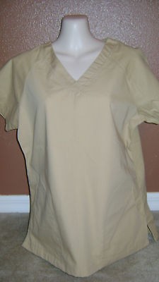 smarty pants nwt khaki katherine heigl scrub top medium