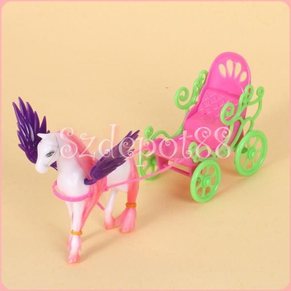   Sister Kelly Doll Pegasus Carriage Detachable smart sturdy Dolls Toy