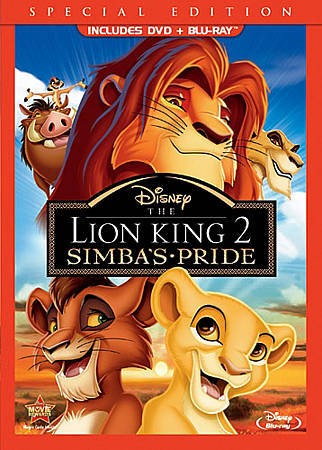 The Lion King II Simbas Pride (Blu ray/DVD, 2012, 2 Disc Set 