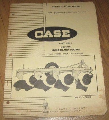   1000 Series Mounted Moldboard Plows Parts List Catalog Manual Book