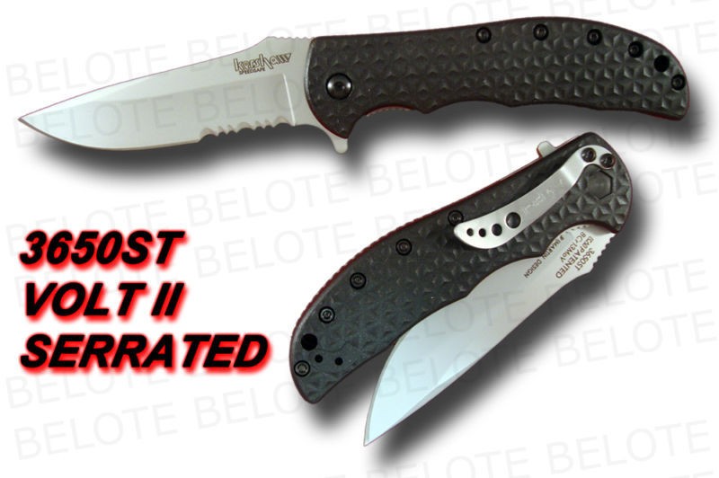 kershaw volt ii speedsafe folder serrated 3650st new time left