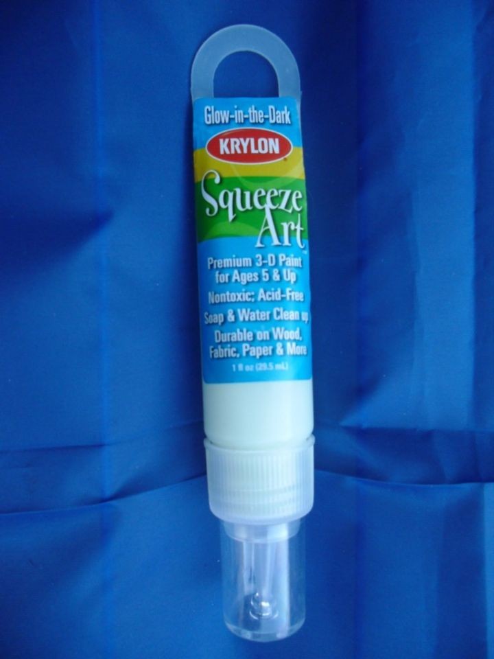 krylon squeeze art glow in the dark paint natural 2813