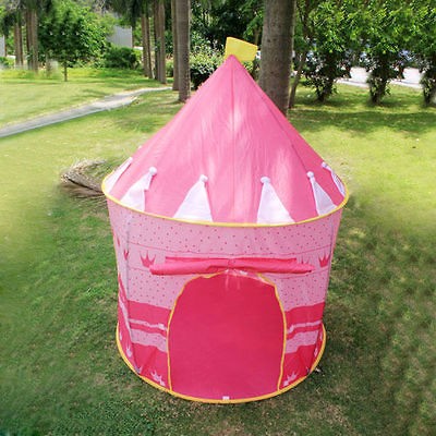 Portable Folding kids Play tents castle house palace child princess 