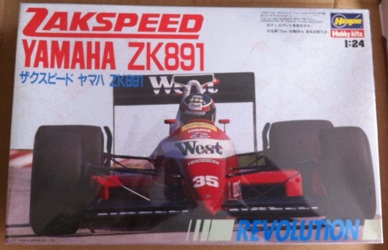 hasegawa zakspeed yamaha zk891 1 24 scale model kit time