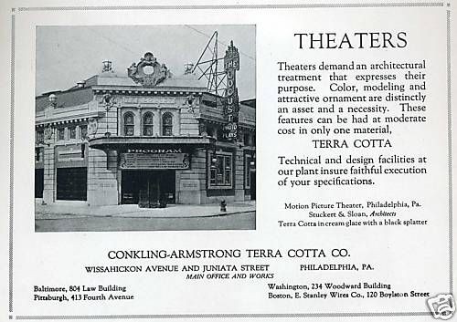 1922 vintage ad locust theater philadelphia pa photo time left