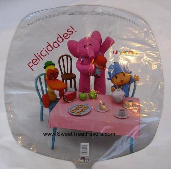 POCOYO Party Supplies BALLOONS Pocoyó Birthday Mylar Decoration Kids 