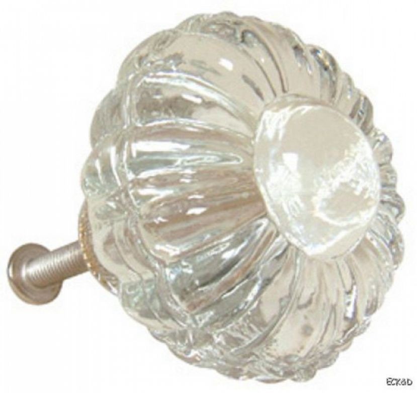 Set Of 4 Glass Cabinet Knobs Drawer Pulls Furniture Restoration 