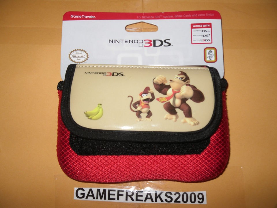 nintendo 3ds donkey kong game traveler case brand new time