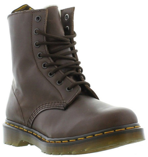 Dr Martens Boots Genuine Serena Womens Boots Dark Brown Shoe Sizes UK 