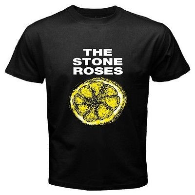 New The Stone Roses   Lemon Alternative Punk Retro Mens Black T Shirt 