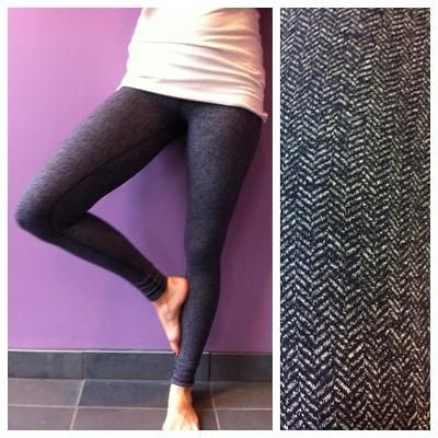 LULULEMON Black Swan HERRINGBONE WUNDER UNDER PANT 8 Leggings SOLD OUT 