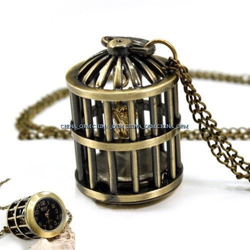 NEW ARRIVAL * ANTIQUE TOKYO RETRO FASHION VINTAGE BIRDCAGE NECKLACE 