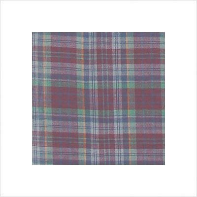   Magic Burgundy Plaid Blue and Golden Lines Curtain Valance CVW156A