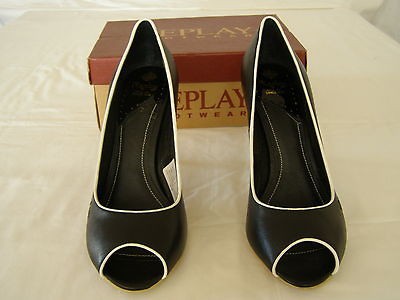 NEW REPLAY LAVE NAPPA BLACK WOMEN SHOES SIZE US 10 ERU 41