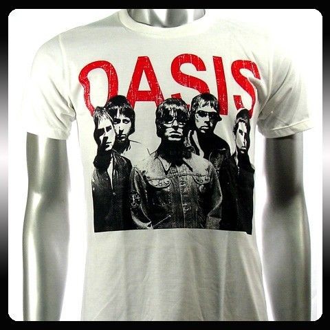 oasis alternative rock punk band music men t shirt sz l