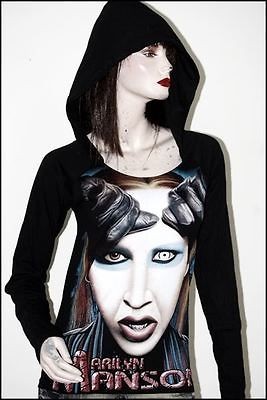 marilyn manson mm punk rock diy light weight hoodie top