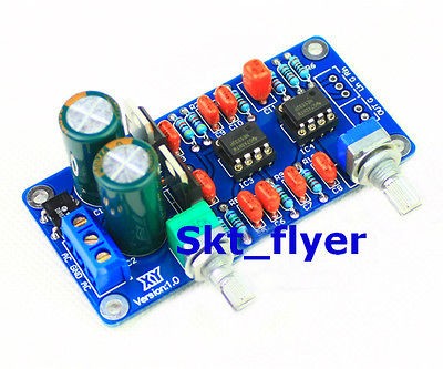 NE5532 Low pass Filter Subwoofer Process Circuit Frequency Volume For 