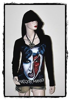 marilyn manson punk rock diy light weight hoodie top