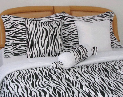 Newly listed 7 Pcs ZEBRA LUXURY BED IN A BAG Full KF204