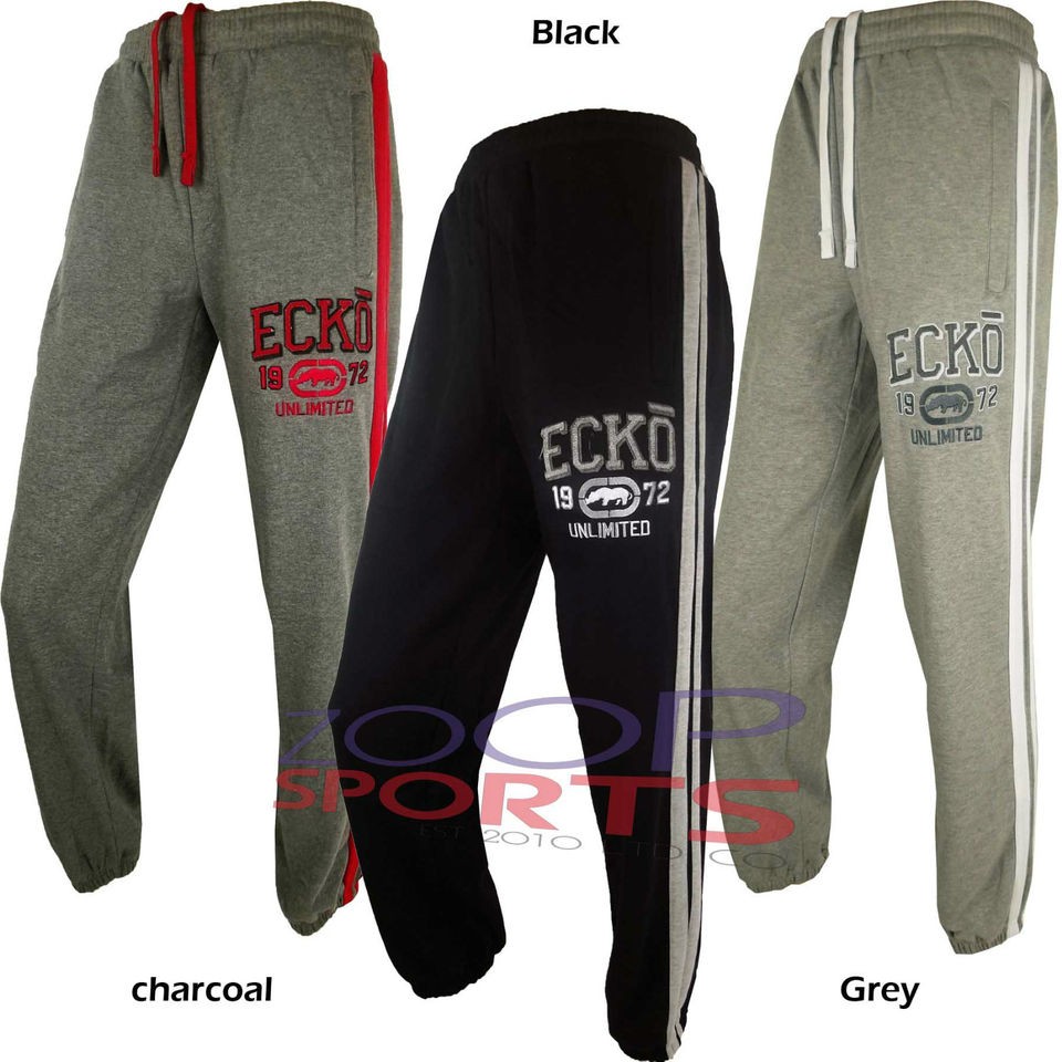 NEW MENS ECKO UNLTD TRACKSUIT JOGGING PANT FLEECE BOTTOMS TROUSER PANT 