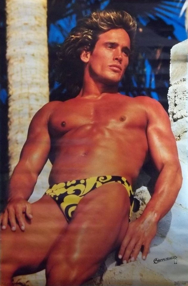 chippendales 23x35 hunky pin up poster 1986 one day shipping