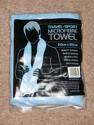 MICRO FIBRE SPORT/ TRAVEL TOWEL NEW 120cm X 60cm GYM / FITNESS