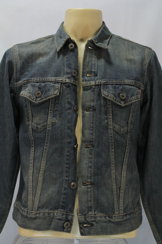 VTG Edwin Denim Work Jacket Blue Jeans Sz M Combine Shipping Discount