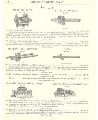 1902 stanley marking gauge antique catalog ad 