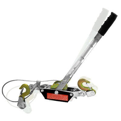 Ton Come Along Winch/Hand Puller/Hoist Come along w/ 2 Hooks